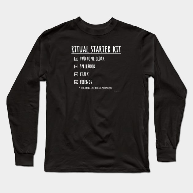 Ritual Starter Kit - Dark Long Sleeve T-Shirt by Tipsy Pod